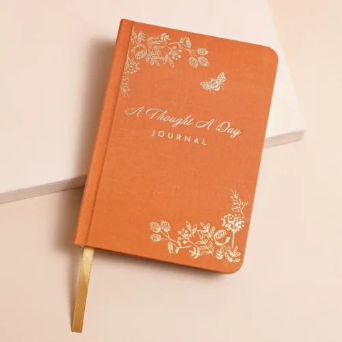 Orange Five Year Thought A Day Journal